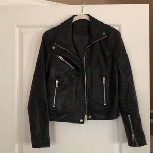 Blank NYC cropped moto jacket